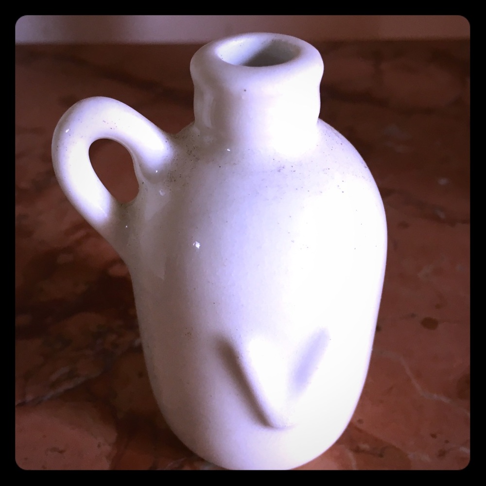 Small vintage vase with handle